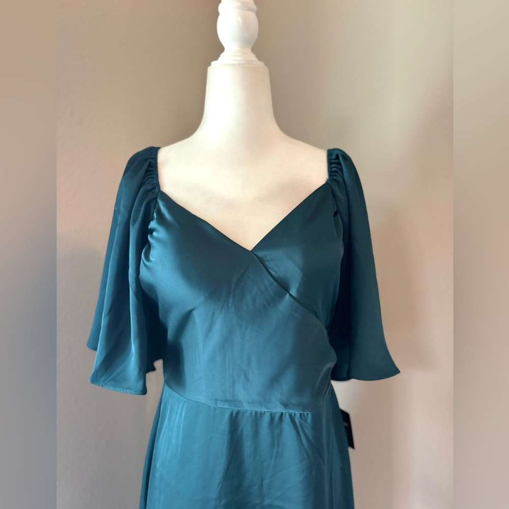 Baltic Born Deep Topaz Lilian Satin Maxi Dress - Picture 7 of 8